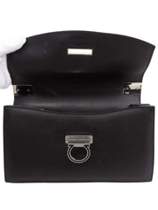 サフィアーノガンチーニプレート2wayバッグ ブラック