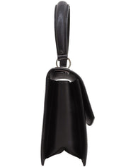 サフィアーノガンチーニプレート2wayバッグ ブラック