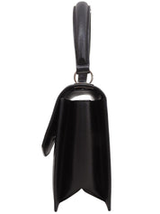 サフィアーノガンチーニプレート2wayバッグ ブラック