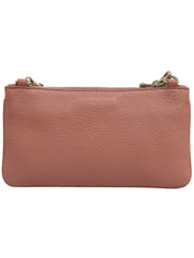 Logo Plate Chain Shoulder Bag Pink