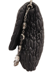 クリスタルマテラッセショルダーバッグ ブラック