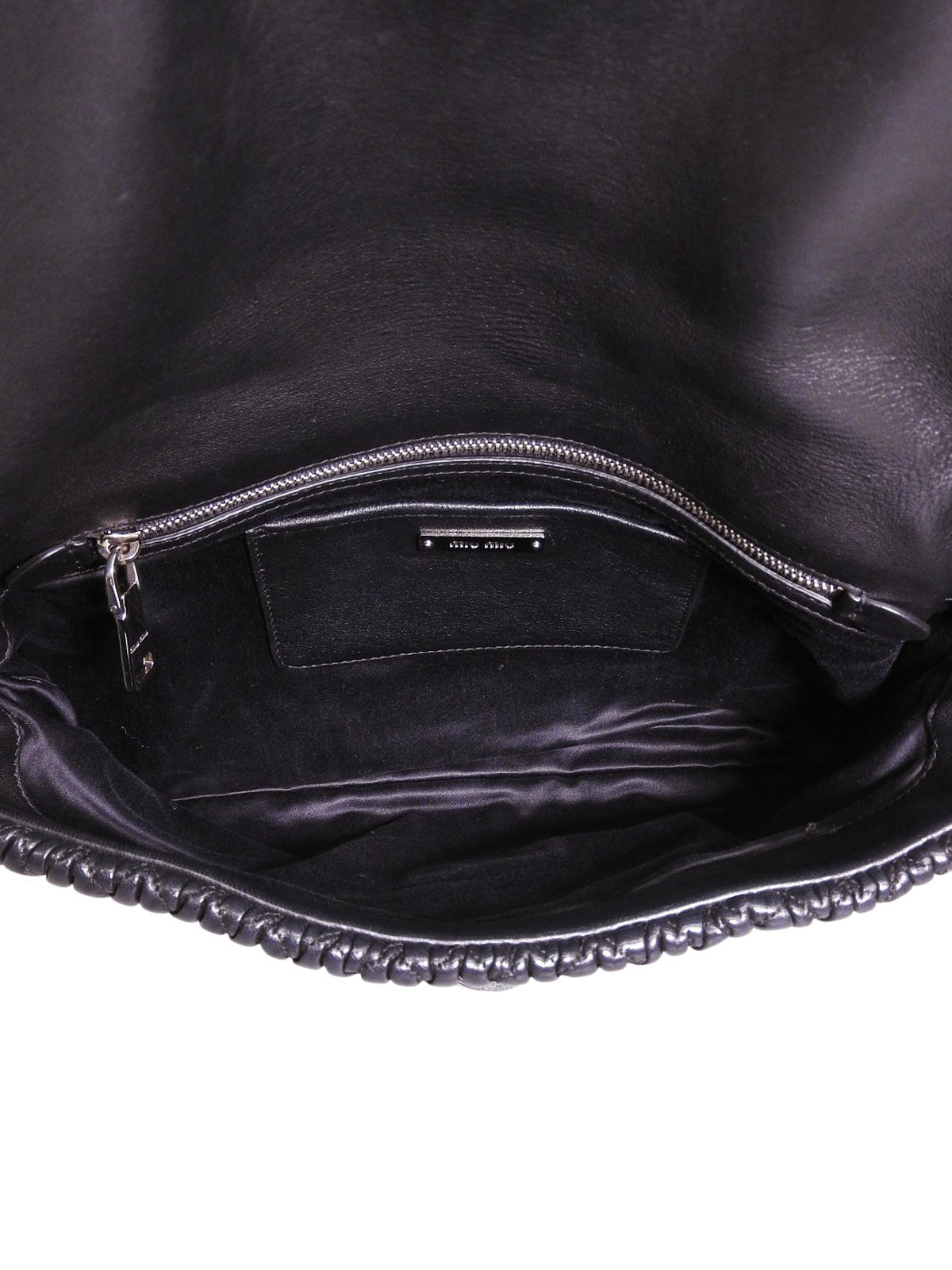 クリスタルマテラッセショルダーバッグ ブラック