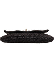 クリスタルマテラッセショルダーバッグ ブラック