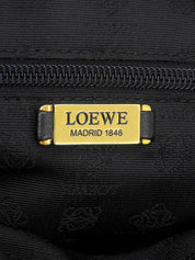 Nappa Anagram Embossed Handbag in Black