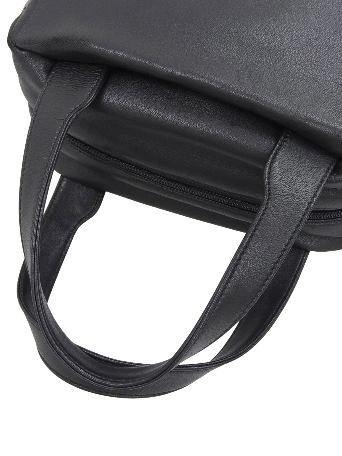 Nappa Anagram Embossed Handbag in Black