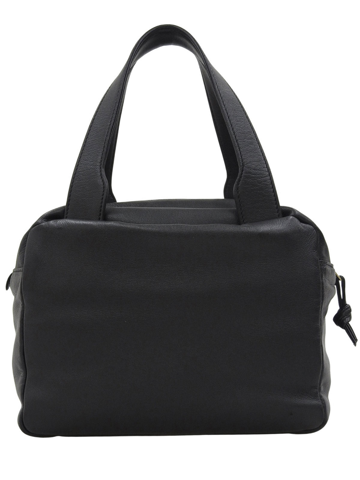 Nappa Anagram Embossed Handbag in Black