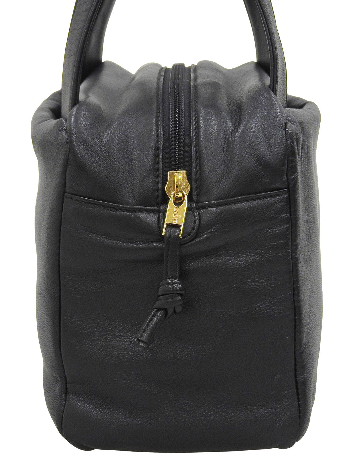 Nappa Anagram Embossed Handbag in Black