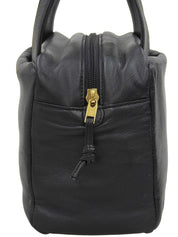 Nappa Anagram Embossed Handbag in Black