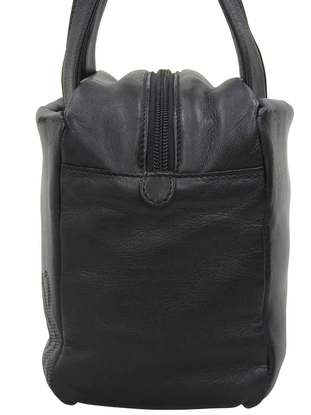 Nappa Anagram Embossed Handbag in Black