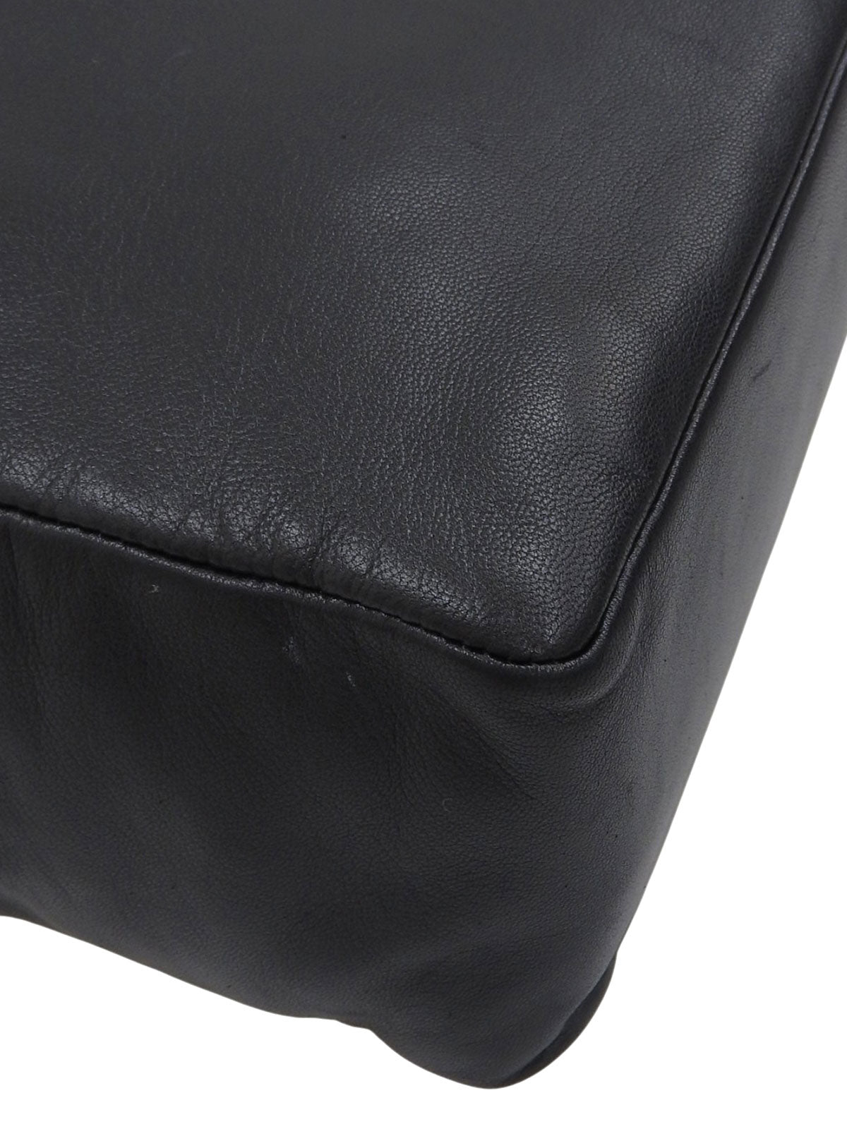 Nappa Anagram Embossed Handbag in Black