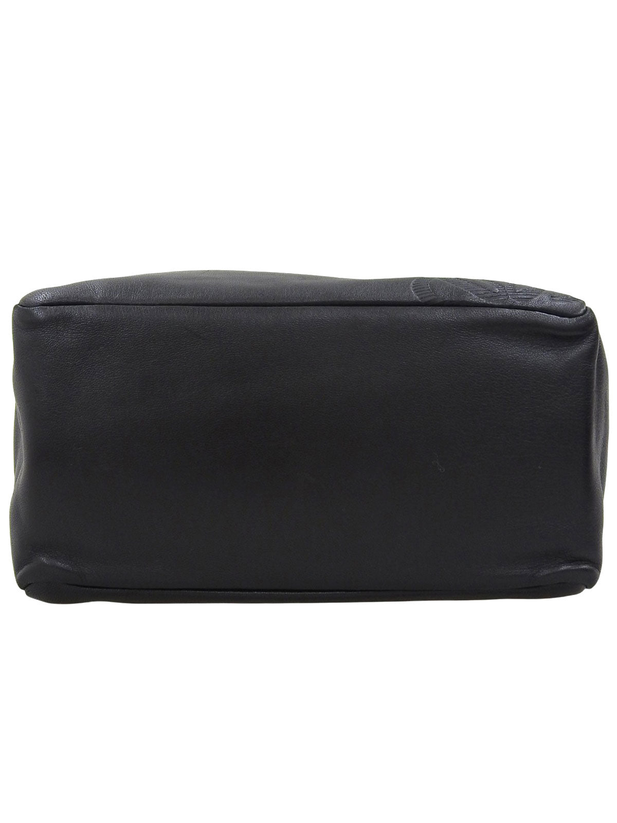 Nappa Anagram Embossed Handbag in Black