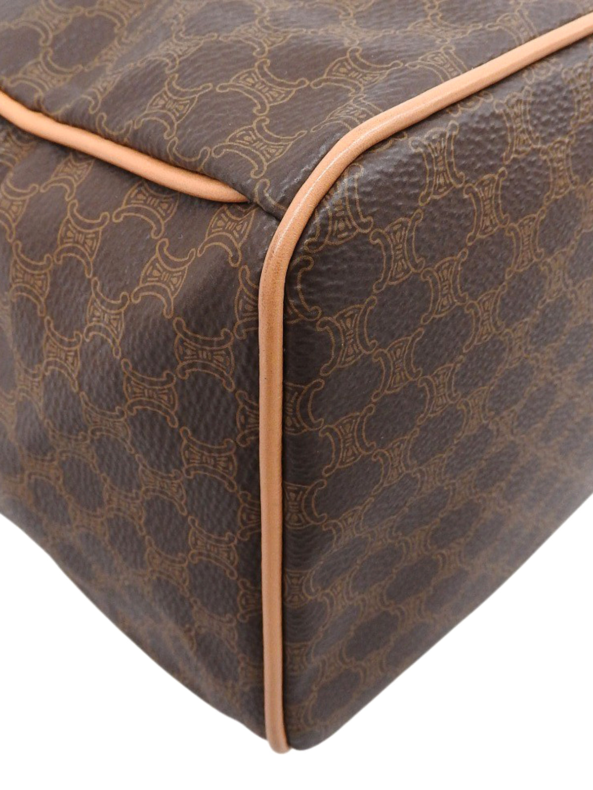 マカダムパターンリングロゴプレートバックパック ブラウン