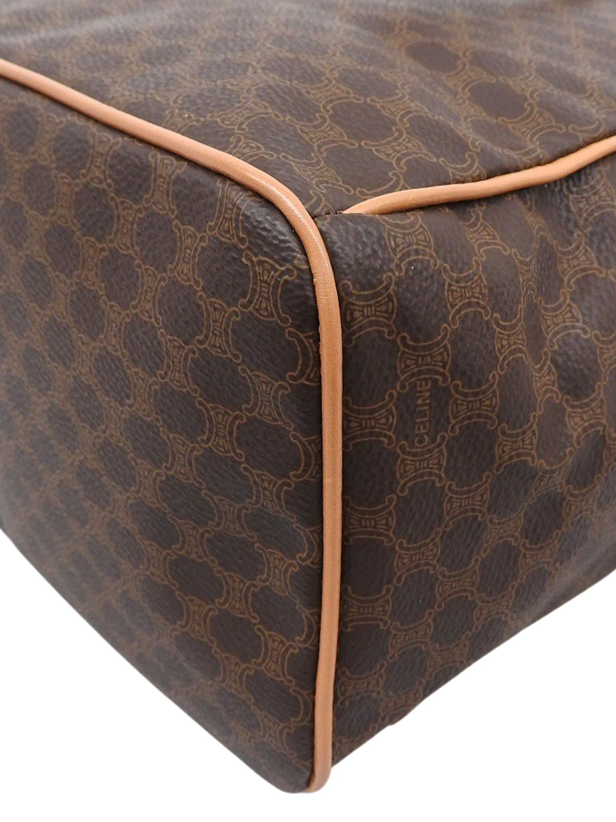 マカダムパターンリングロゴプレートバックパック ブラウン