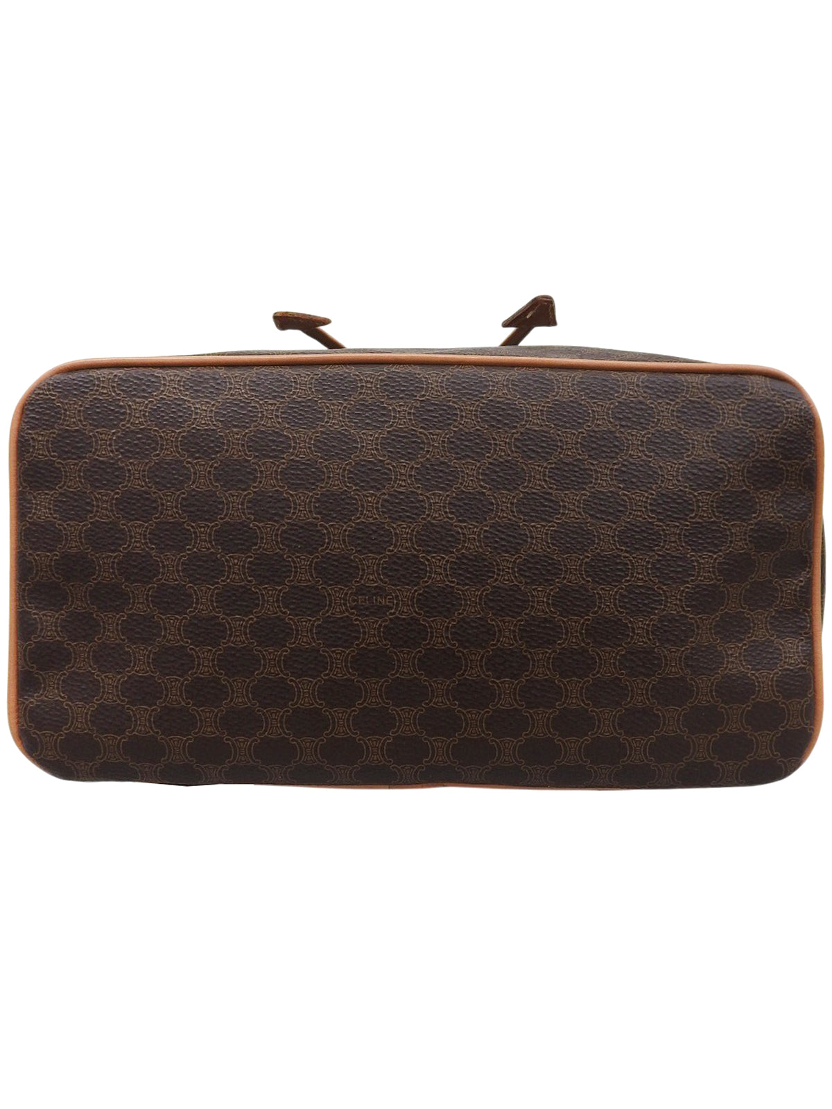 マカダムパターンリングロゴプレートバックパック ブラウン