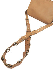 マカダムスタッズショルダーバッグ ベージュ