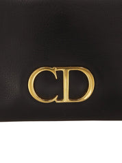 ロゴプレートハンドバッグ ブラック