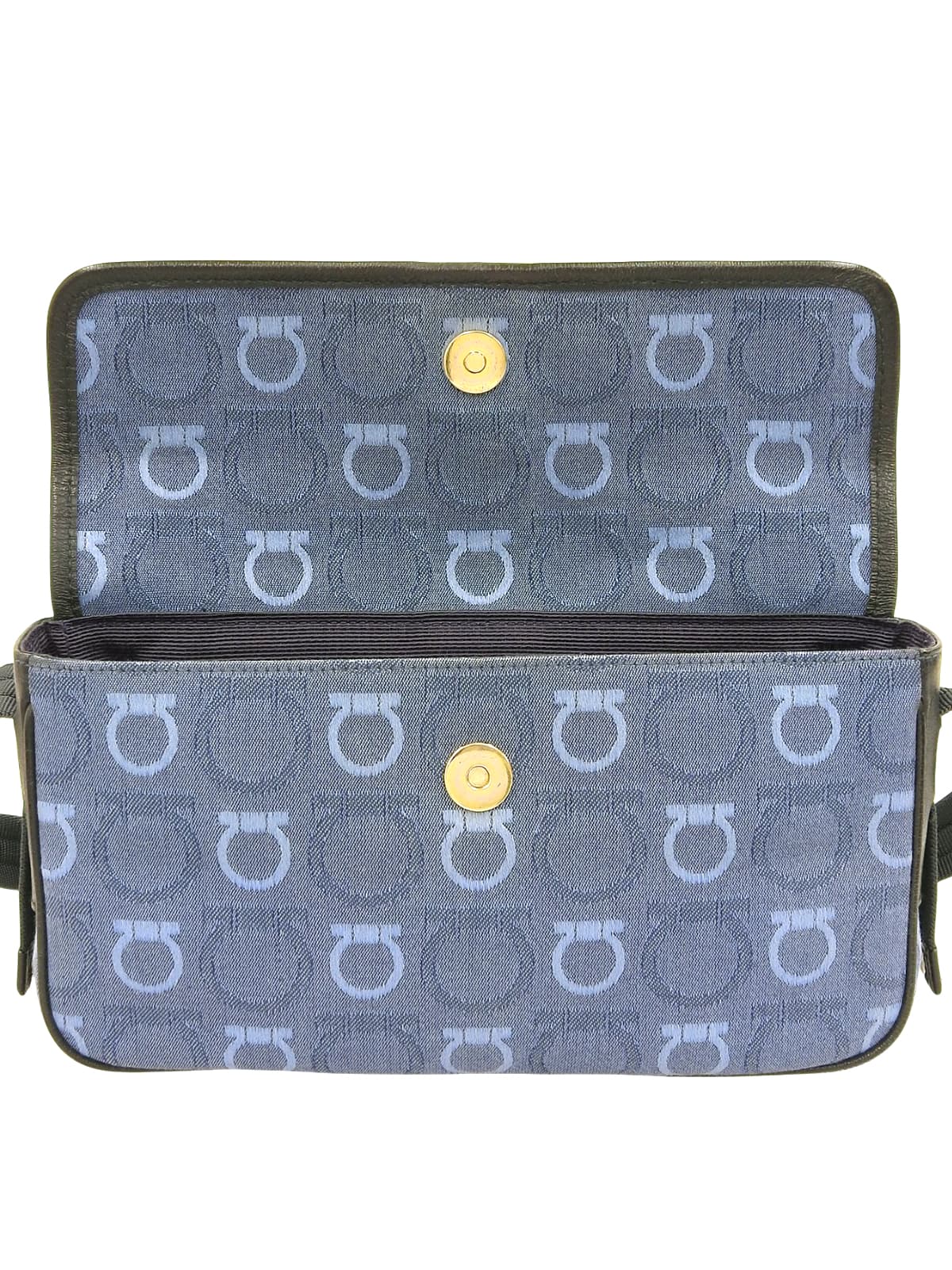 ガンチーニパターンショルダーバッグ ブルー