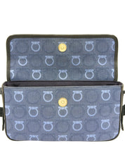 ガンチーニパターンショルダーバッグ ブルー