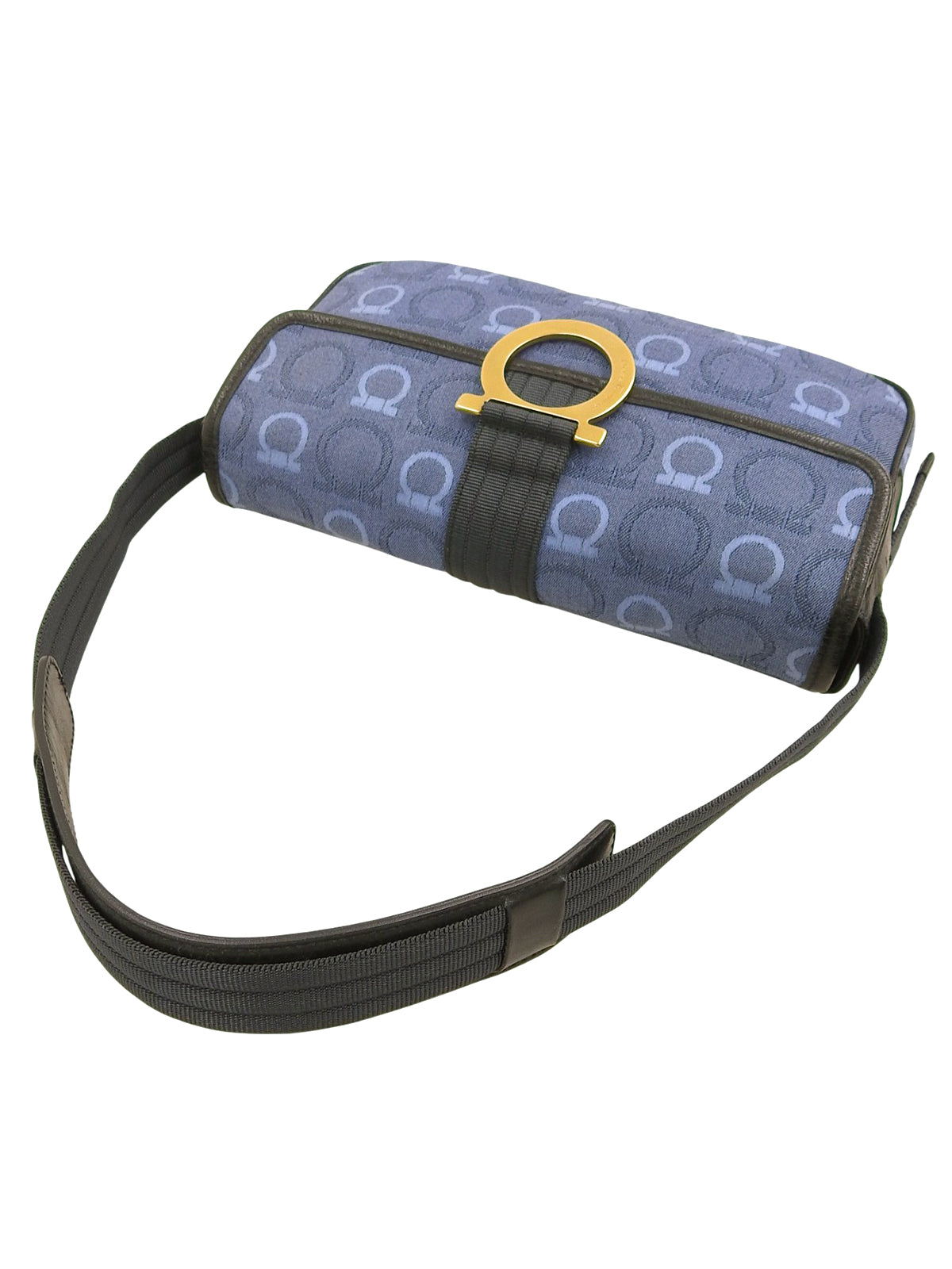 ガンチーニパターンショルダーバッグ ブルー