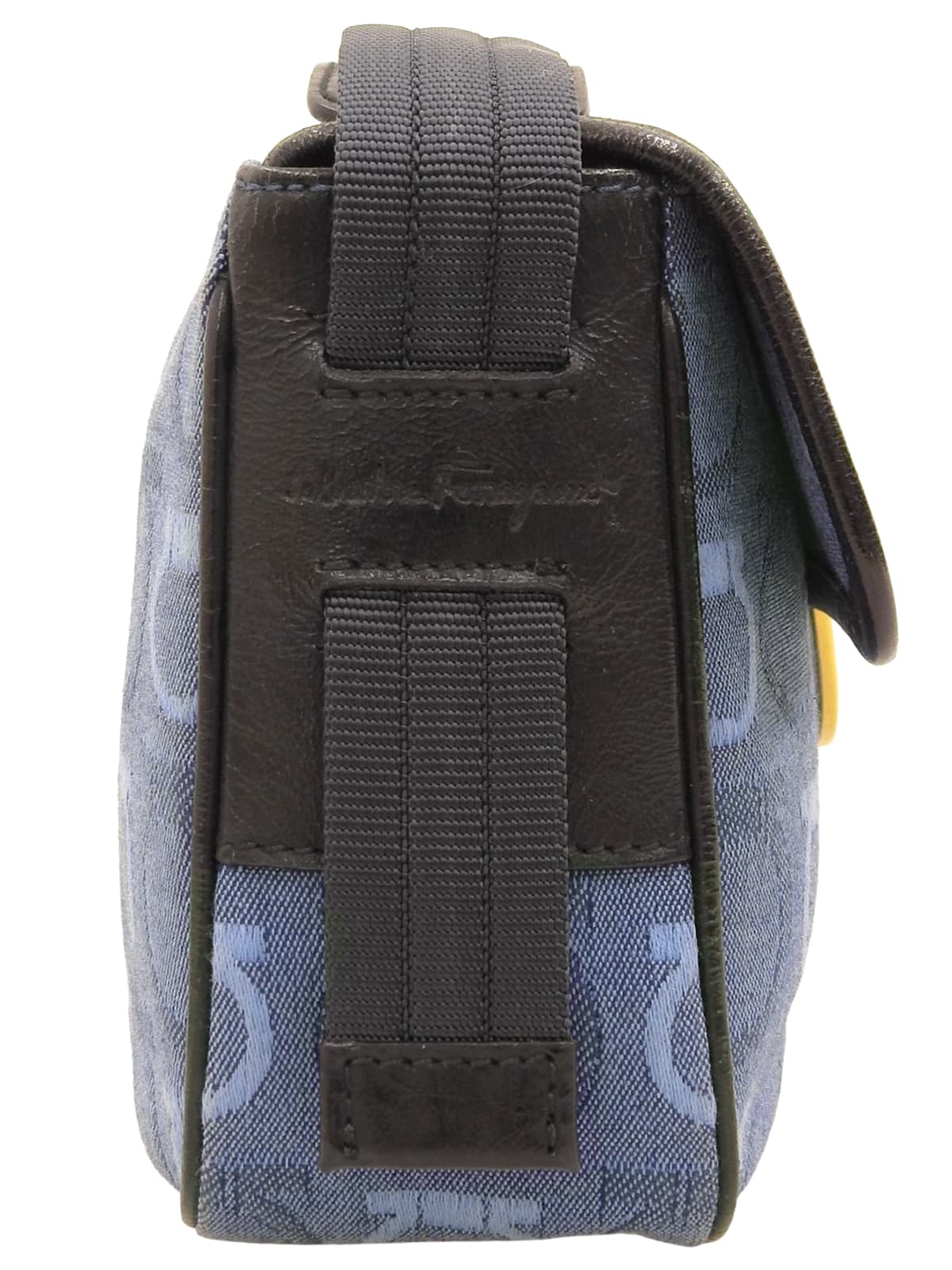 ガンチーニパターンショルダーバッグ ブルー