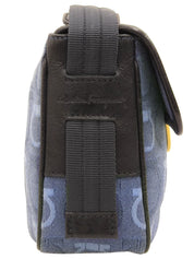 ガンチーニパターンショルダーバッグ ブルー