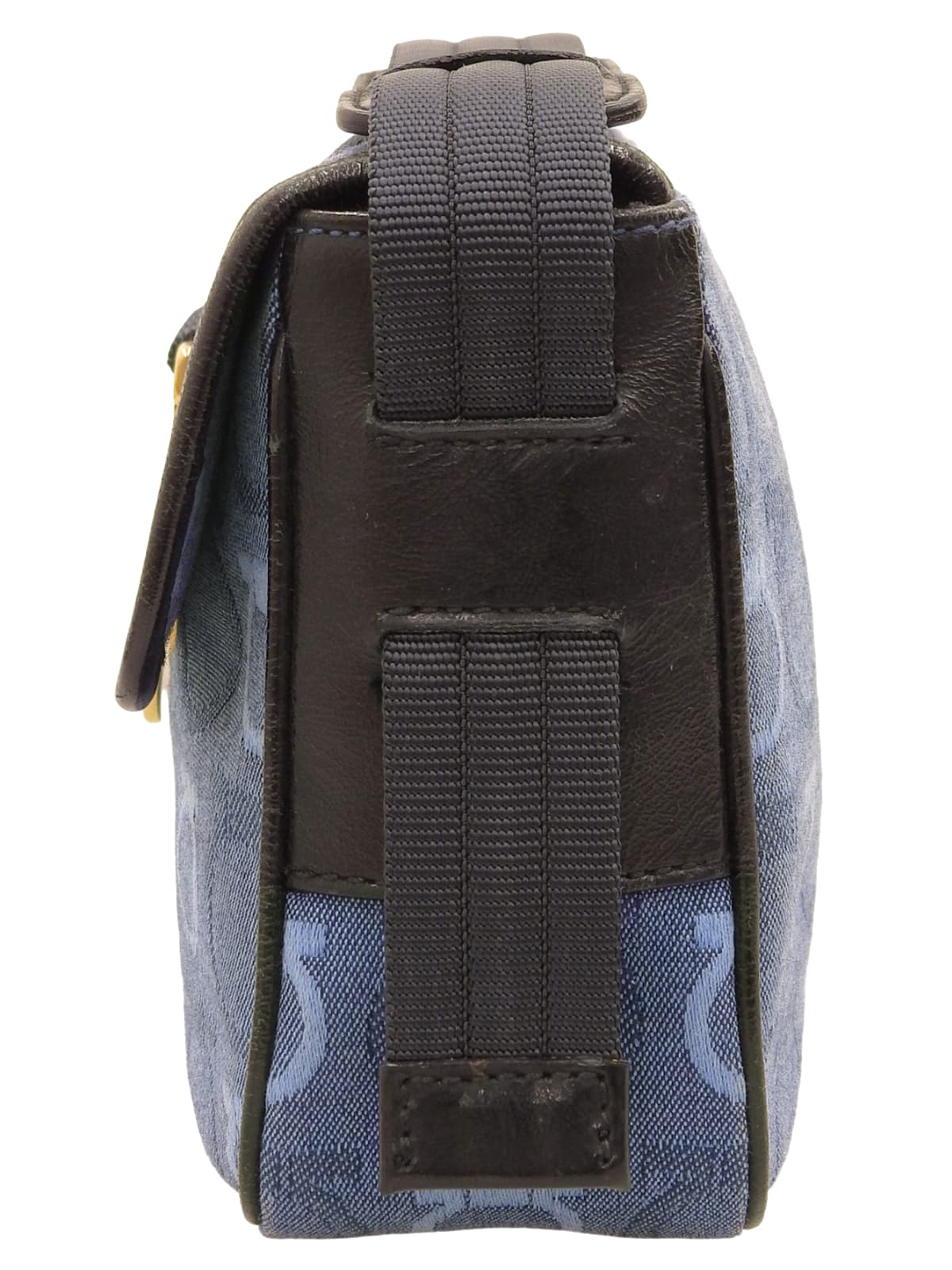 ガンチーニパターンショルダーバッグ ブルー