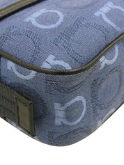 ガンチーニパターンショルダーバッグ ブルー