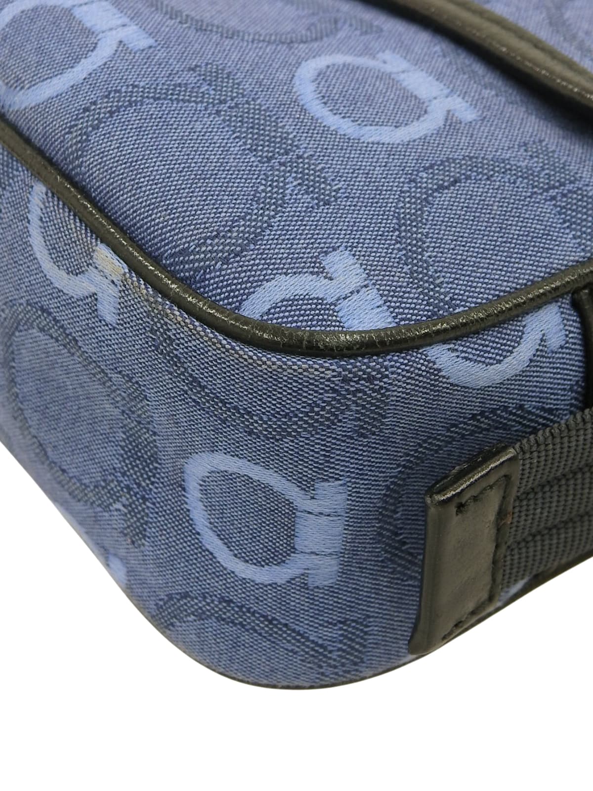 ガンチーニパターンショルダーバッグ ブルー