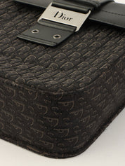 トロッターパターンショルダーバッグ ブラック