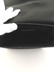 トロッターパターンショルダーバッグ ブラック