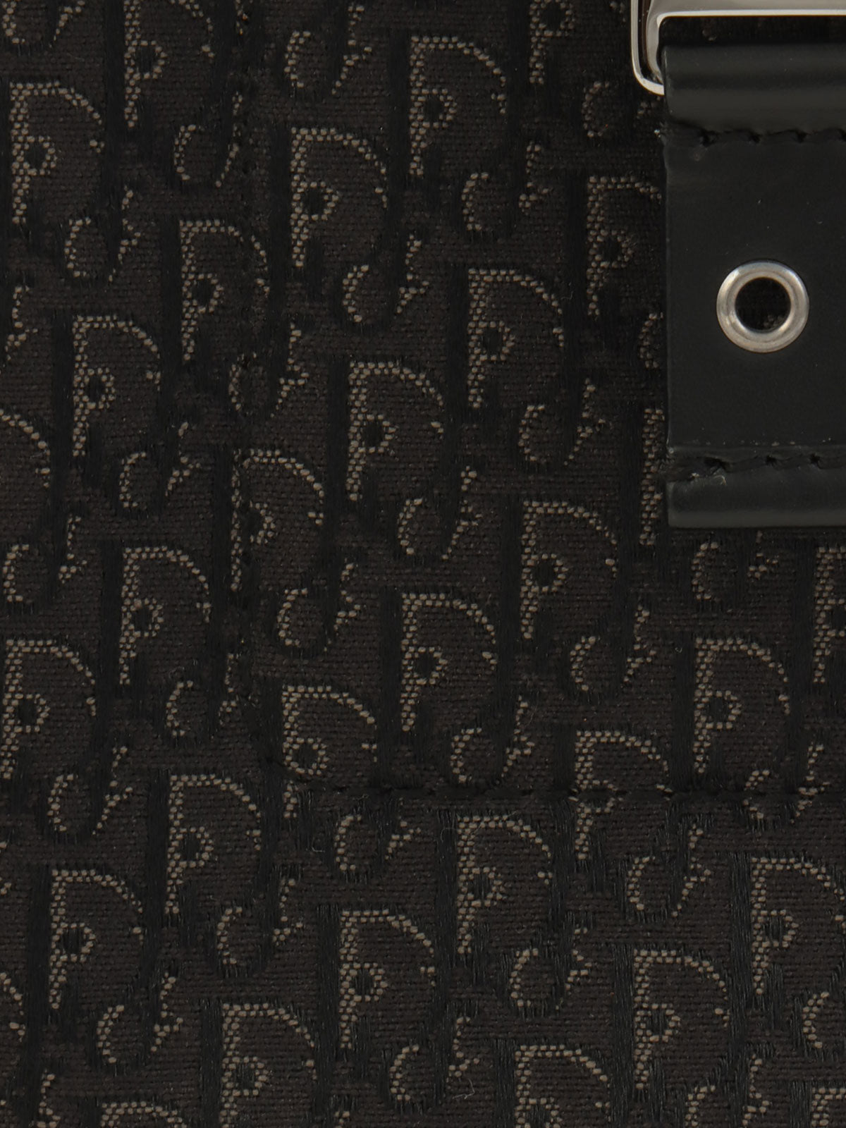 トロッターパターンショルダーバッグ ブラック