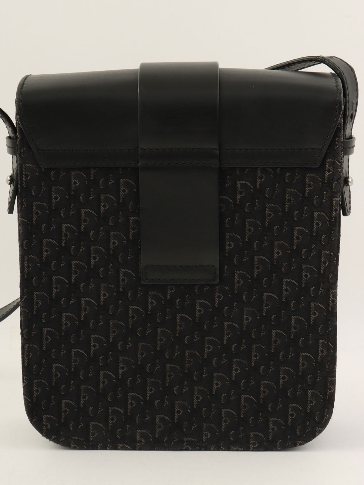 トロッターパターンショルダーバッグ ブラック