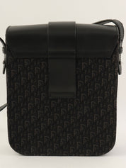 トロッターパターンショルダーバッグ ブラック