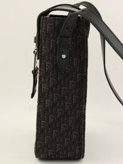 トロッターパターンショルダーバッグ ブラック