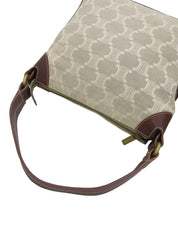 キャンバスマカダムショルダーバッグ　ベージュ