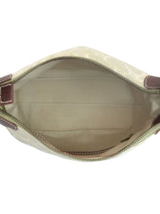 キャンバスマカダムショルダーバッグ ベージュ