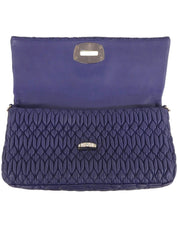 クリスタルマトラッセショルダーバッグ ネイビー