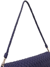 クリスタルマトラッセショルダーバッグ ネイビー