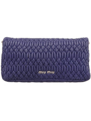 クリスタルマトラッセショルダーバッグ ネイビー