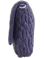 クリスタルマトラッセショルダーバッグ ネイビー