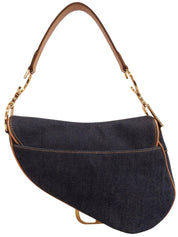 靛蓝色牛仔马鞍包