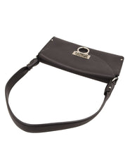 ガンチーニプレートショルダーバッグ ブラック