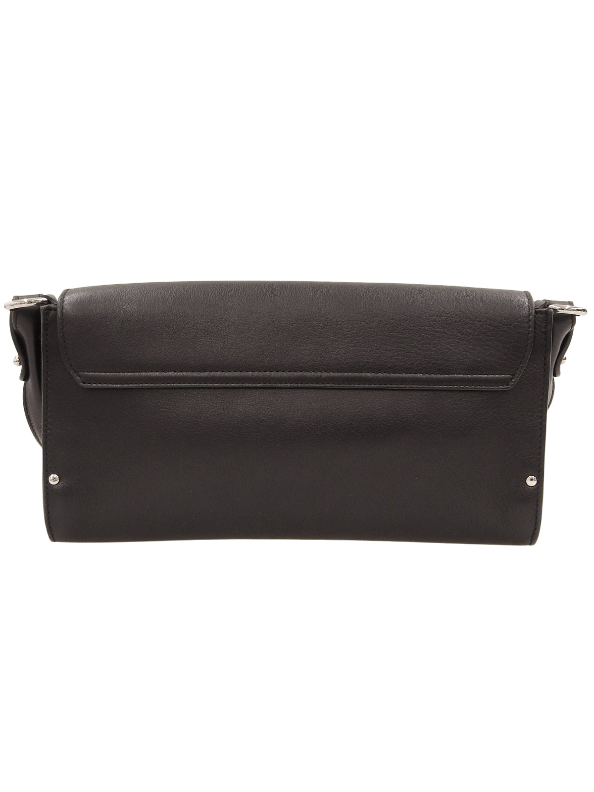 ガンチーニプレートショルダーバッグ ブラック