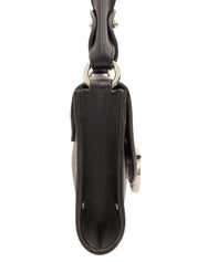 ガンチーニプレートショルダーバッグ ブラック