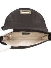 ガンチーニプレートショルダーバッグ ブラック