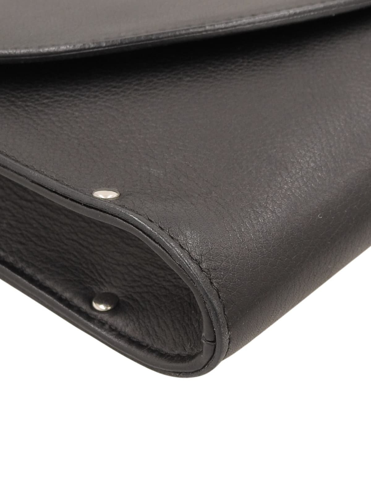 ガンチーニプレートショルダーバッグ ブラック