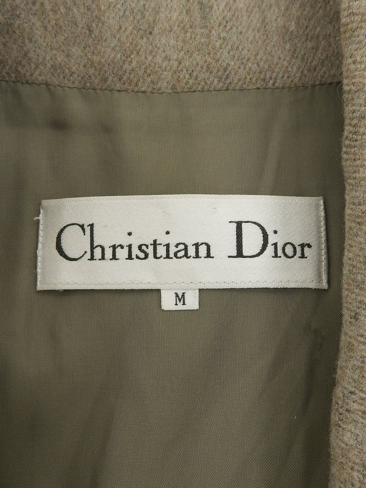 ウールロゴ刺繍ジャケット グレージュ