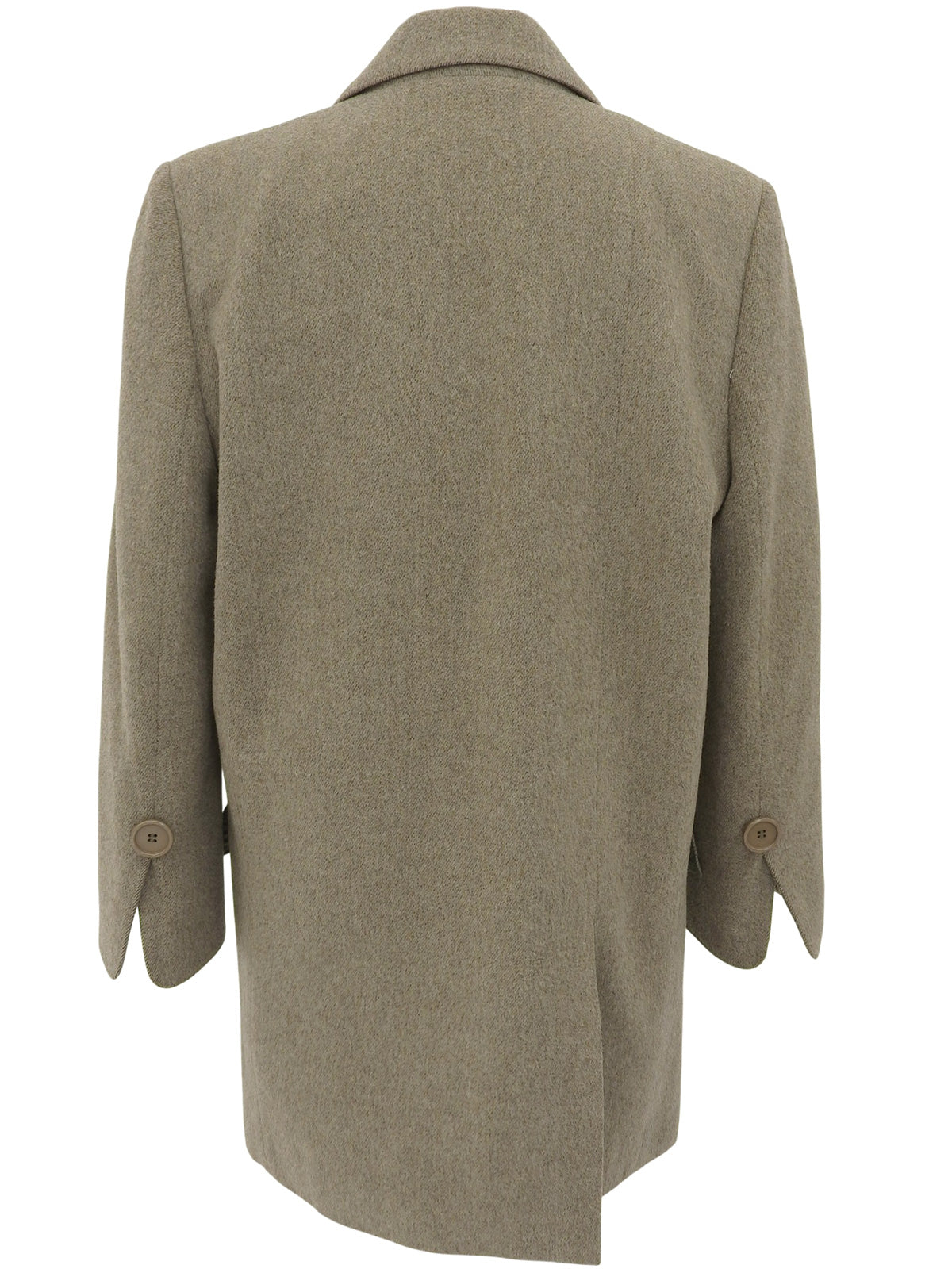 ウールロゴ刺繍ジャケット グレージュ