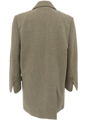 ウールロゴ刺繍ジャケット グレージュ