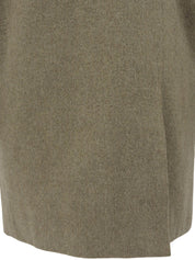 ウールロゴ刺繍ジャケット グレージュ